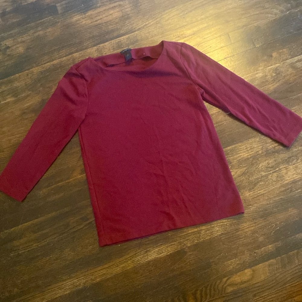 Maroon Ann Taylor Shirt